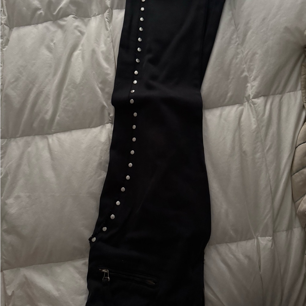 Black Pants with Silver Studs